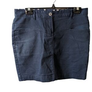 Brooks Brothers women's mini skirt office career navy blue size 10